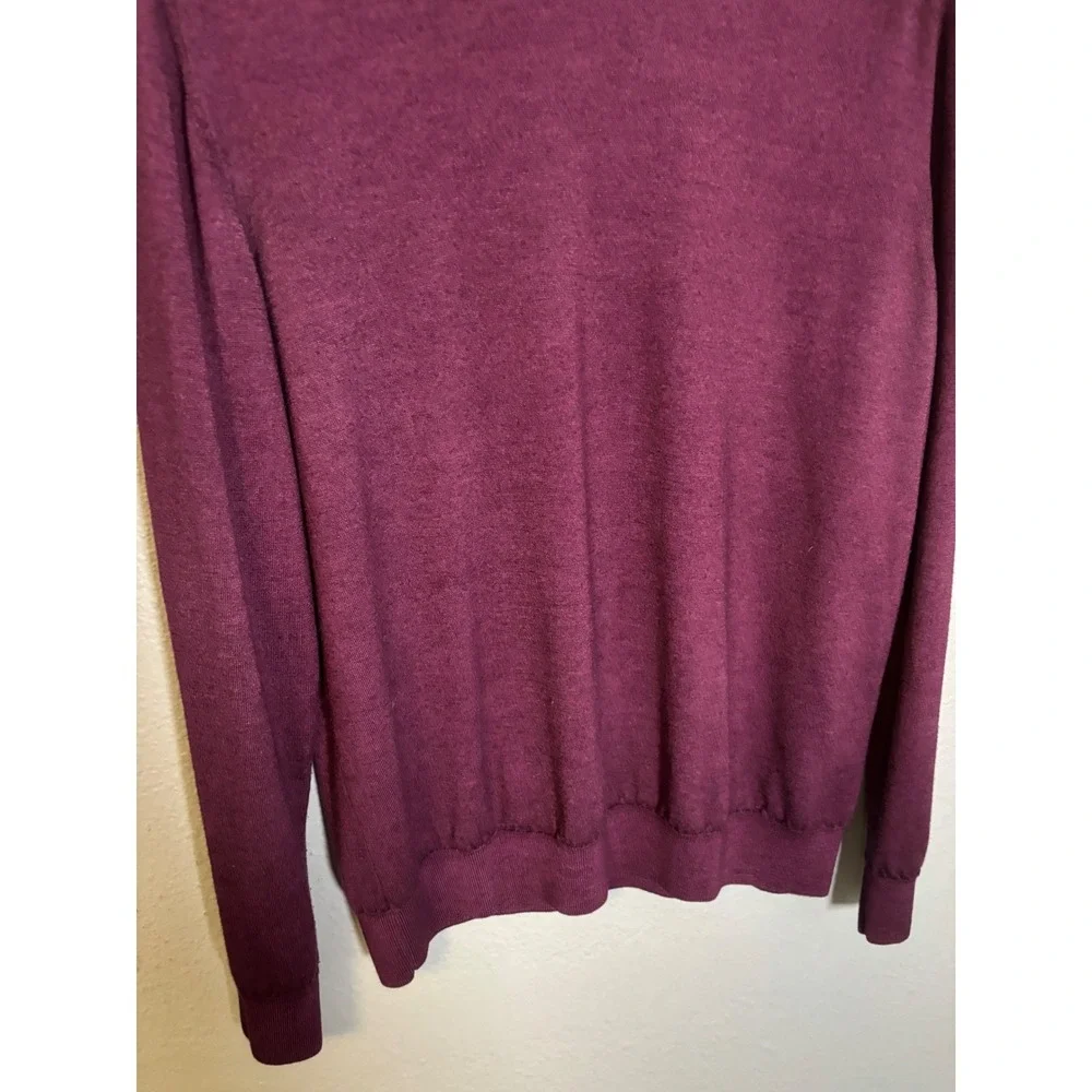 Jack Victor Mens 100% Virgin Wool‎ Purple Crewneck Sweater Size XL